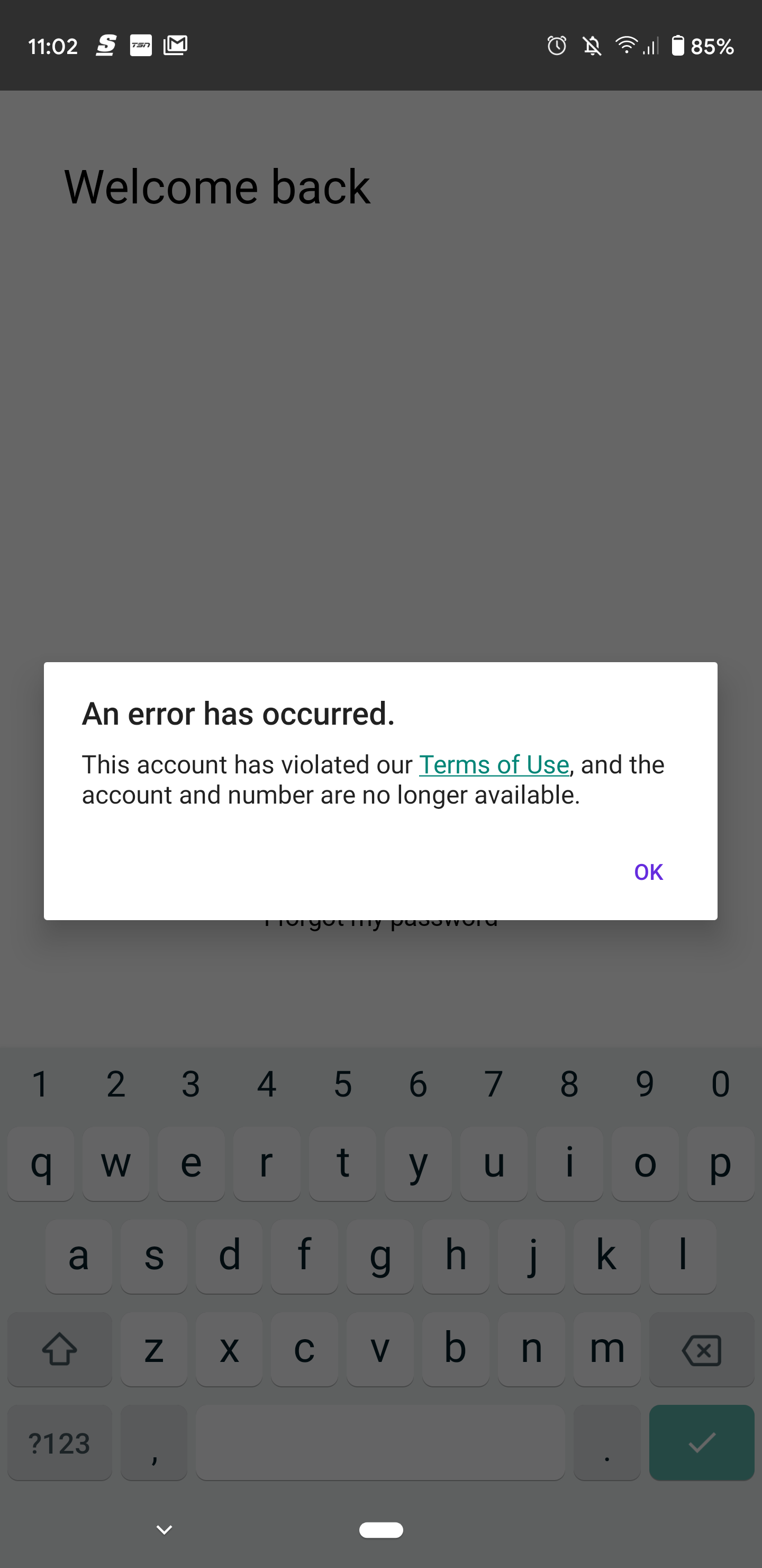 textnow app not working